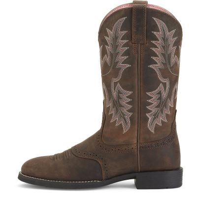 Ariat Western: Heritage Stockman Botas Western Mujer - Marrones Oscuro (JTDMI5946)